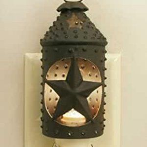 PUNCHED STAR PAUL REVERVE NIGHT LIGHT RUSTIC BROWN